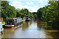 Moored narrowboats at Atherstone