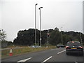 SU4713 : Roundabout on the M27 junction 7 by David Howard