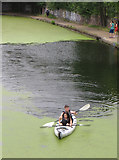 TQ3682 : Canal canoe, Mile End by Paul Harrop