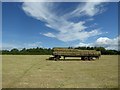 SO8641 : Hay bales on a trailer by Philip Halling
