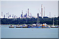 SU4307 : Southampton Water, Hythe Marine Terminal and Petrochemicals Plant by David Dixon