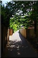 Public footpath to The Leys, Witney, Oxon