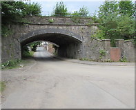 ST5393 : East side of a Grade II listed railway bridge, Mill Lane, Chepstow by Jaggery