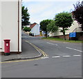 Queen Elizabeth II pillarbox on a Chepstow corner