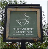 SK3656 : Sign for the White Hart Inn, Moorwood Moor by JThomas