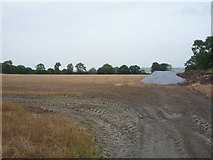 SK3658 : Stubble field near Wessington by JThomas