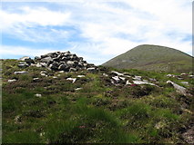 J3728 : Cairn at the north end of the summit of Millstone Mountain by Eric Jones