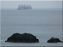 SX9149 : Way out beyond The Eastern Black Rock, tall masted sailing ships are spotted by Derek Voller
