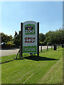 TM0587 : Banham Zoo sign by Geographer