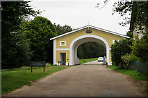 TQ1352 : Entrance to Polesden Lacey by Peter Trimming