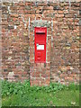 Wall  mounted  Victorian  letterbox  in  Sandholme