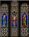 SK8832 : Stained glass window, Ss Mary & Peter church, Harlaxton by Julian P Guffogg