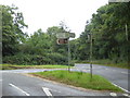 Road junction on Ide Hill Road looking south