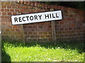 Rectory Hill sign