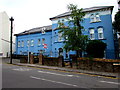 ST3187 : Blue corner of Clytha Square, Newport by Jaggery