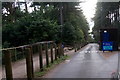 Entrance to the National Trust Victoria Road car park, Formby