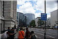 View of the Park Plaza Hotel and Urbanest from Westminster Bridge Road