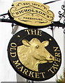 Old Market Tavern name sign, Cardiff