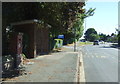 Bus stop and shelter on Bridlington Road, Driffield