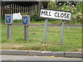 Mill Close sign