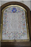 SU5494 : Long Wittenham Roll of Honour by Bill Nicholls