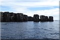 NU2337 : Stacks off Staple Island by DS Pugh