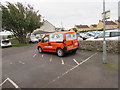 Orange van in Pucklechurch