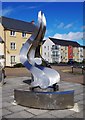 Sculpture in Marigold Square (1), Shilton Park, Carterton, Oxon