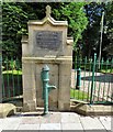 SD8006 : Water pump by the entrance to Whitefield Park by Gerald England