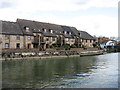 Modern housing by the river