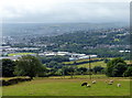 View across the town of Keighley