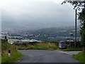 Banks Lane and the backdrop of Keighley town