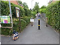 Cycle way into Gheluvelt Park, Worcester