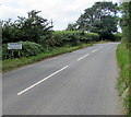 Frocester boundary sign near Leonard Stanley