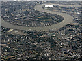 The Isle of Dogs from the air