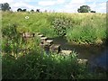 Stepping stones across the River Pont