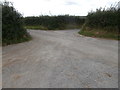 Junction of the road from Bow Street to Bont-goch, and the road to Ty