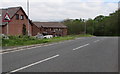 Gradient sign above the descent into Ystradgynlais