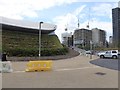 The south-east end of the London Aquatics Centre