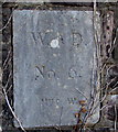 Raglan Barracks marker stone number 6, Newport