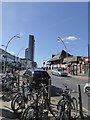 A mix of transport modes at Ilford station