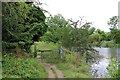 Gate on the Thames Path