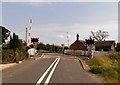 Level crossing near Templehall Farm in Carse of Gowrie