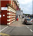 Shopping areas directions sign, Broad Street, Barry