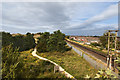 The Sefton Coastal footpath and railway