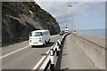 SH7478 : The Wales Coast Path and A55 at Penmaen-bach Point by Jeff Buck