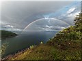 NH6852 : Rainbow over the entrance to Munlochy Bay by valenta