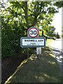 Badwell Ash Village Name sign on The Street