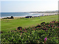 NU2510 : A view over the golf links, Alnmouth by John Lucas