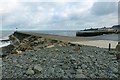 SN5780 : The entrance to Aberystwyth harbour and marina by Robin Drayton